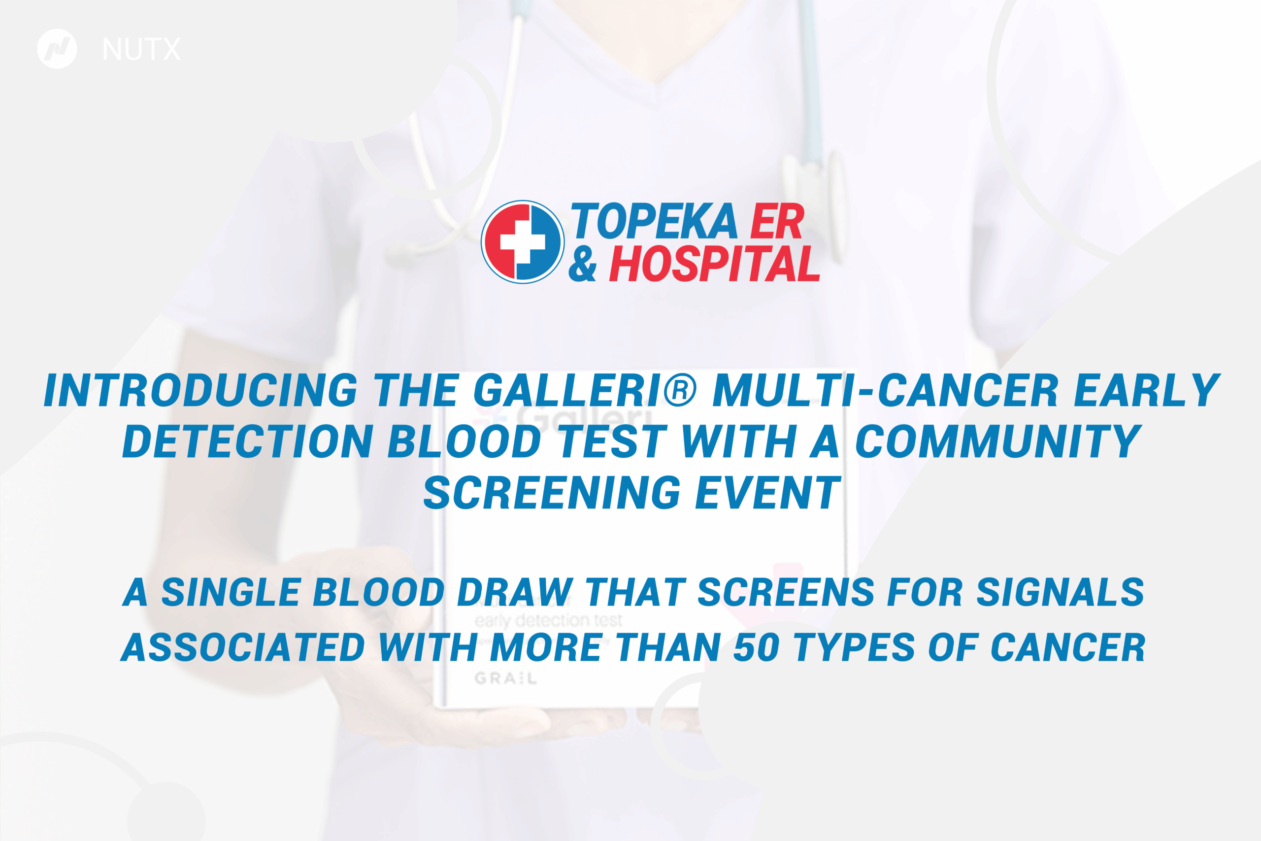 Topeka ER & Hospital Announces Community Screening Event Introducing Advanced Multi-Cancer Early Detection Testing graphic